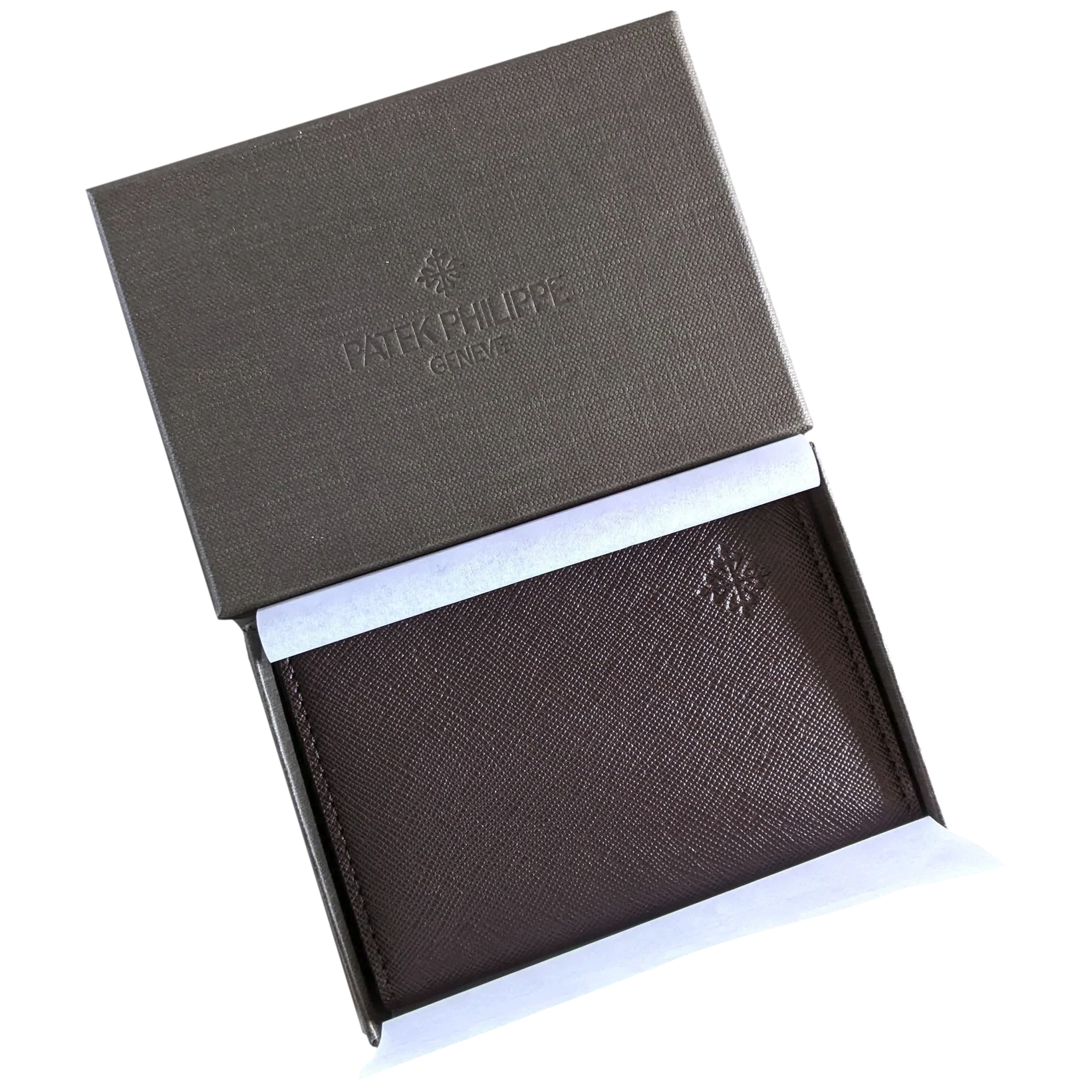 Patek Philippe Geneve [AC33] 2019/2020 Dark Brown Leather Card Holder