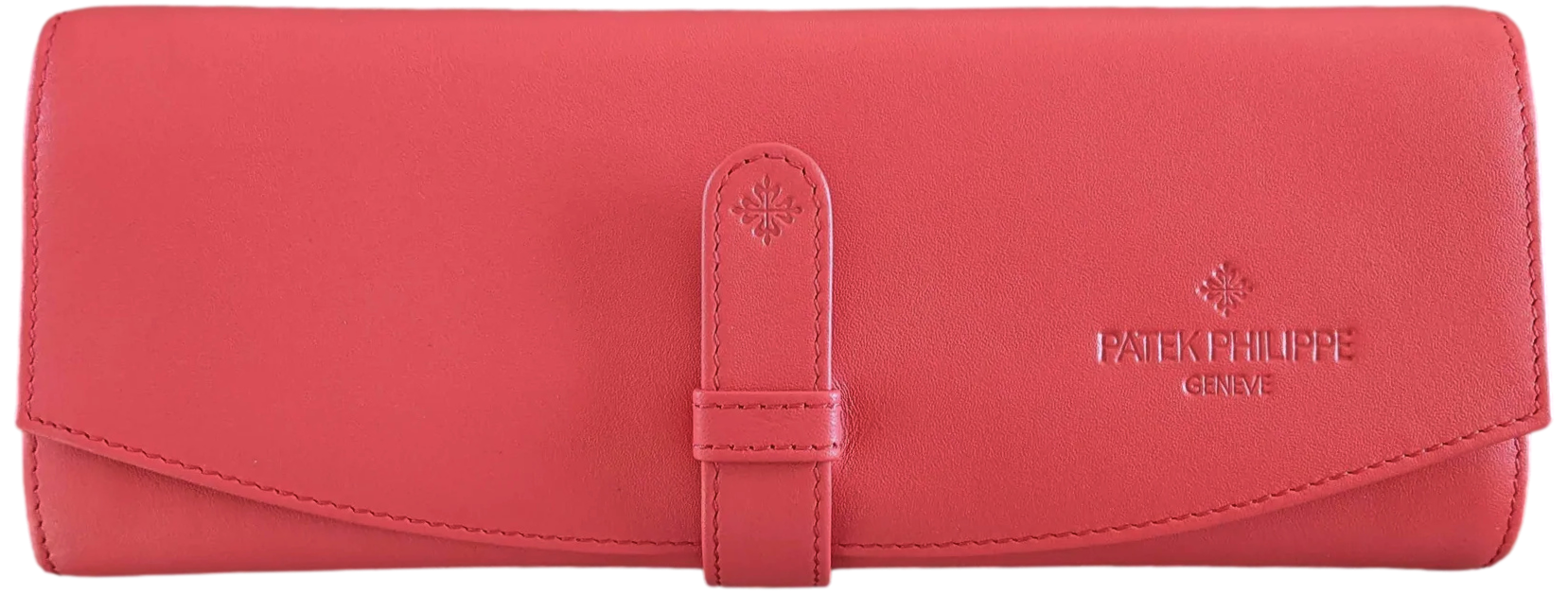 Patek Philippe Geneve [PA3] Vip Plum/Coquelicot Leather Travel Jewelry/Watch Holder