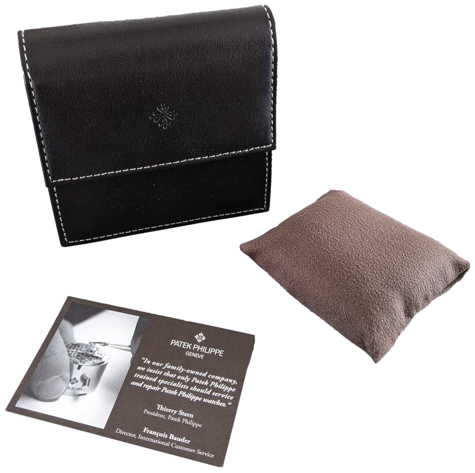 Patek Philippe Ebene Leather " Watch Case Vip" with Small Cushion