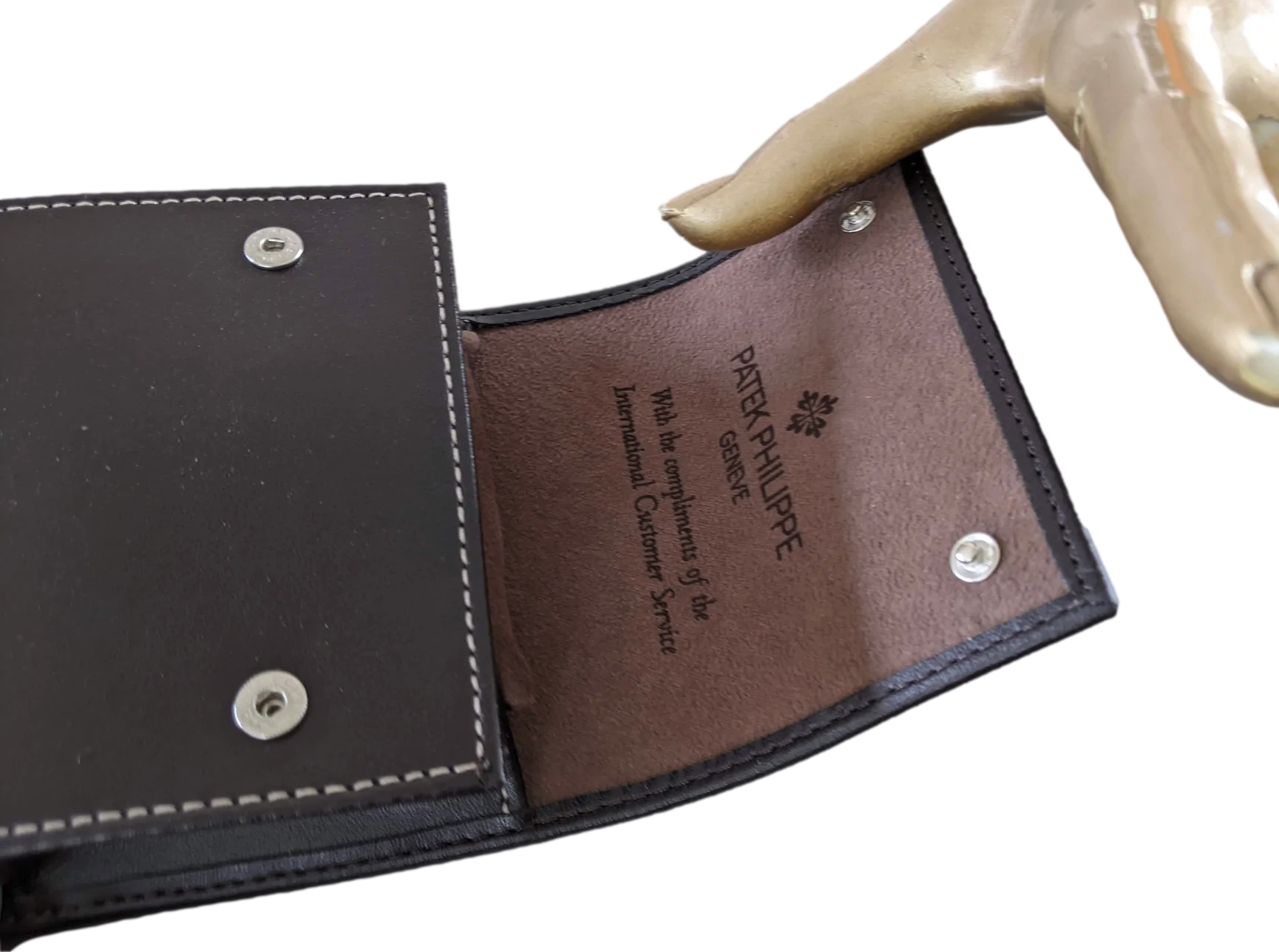 Patek Philippe Ebene Leather " Watch Case Vip" with Small Cushion