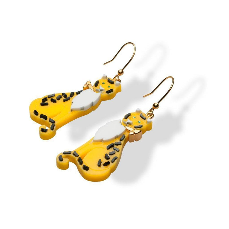 Prada 2011 Collector's Josephine Baker Leopards Clip on Earrings, NIB! - poupishop