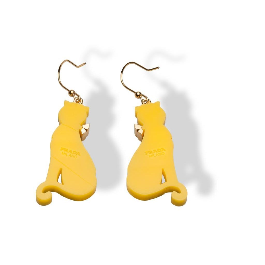 Prada 2011 Collector's Josephine Baker Leopards Clip on Earrings, NIB! - poupishop