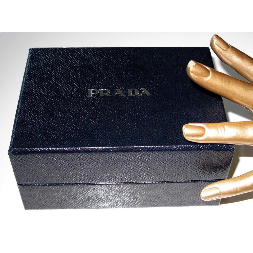 Prada 2016 Black/White Big Spheres Balls Clip on Earrings, NIB! - poupishop