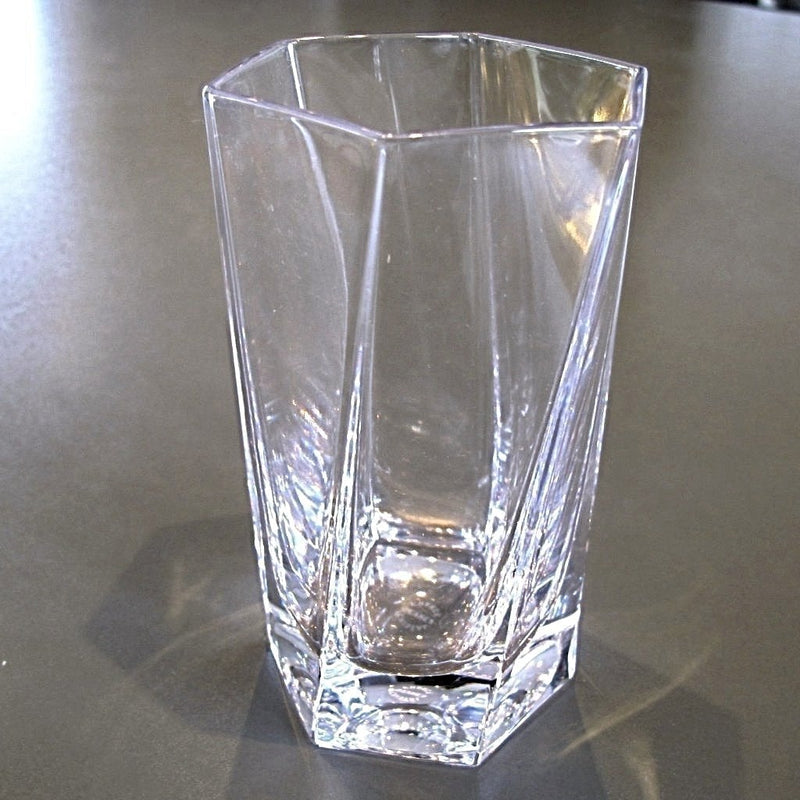 Sevres Big Fruit Juice Hexagonal Crystal Glass, Superb! - poupishop
