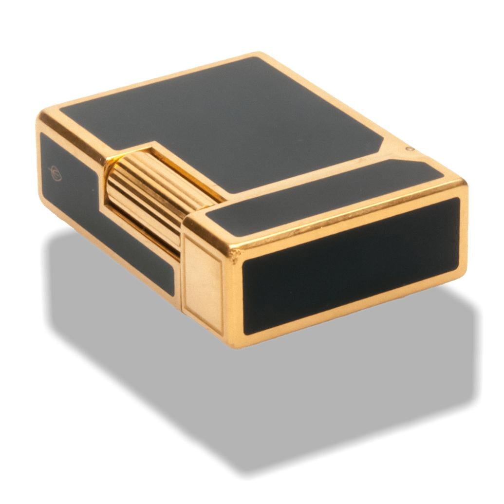 St Dupont Black Chinese Laquer Jacky Kennedy Lighter, Papers and Box! - poupishop