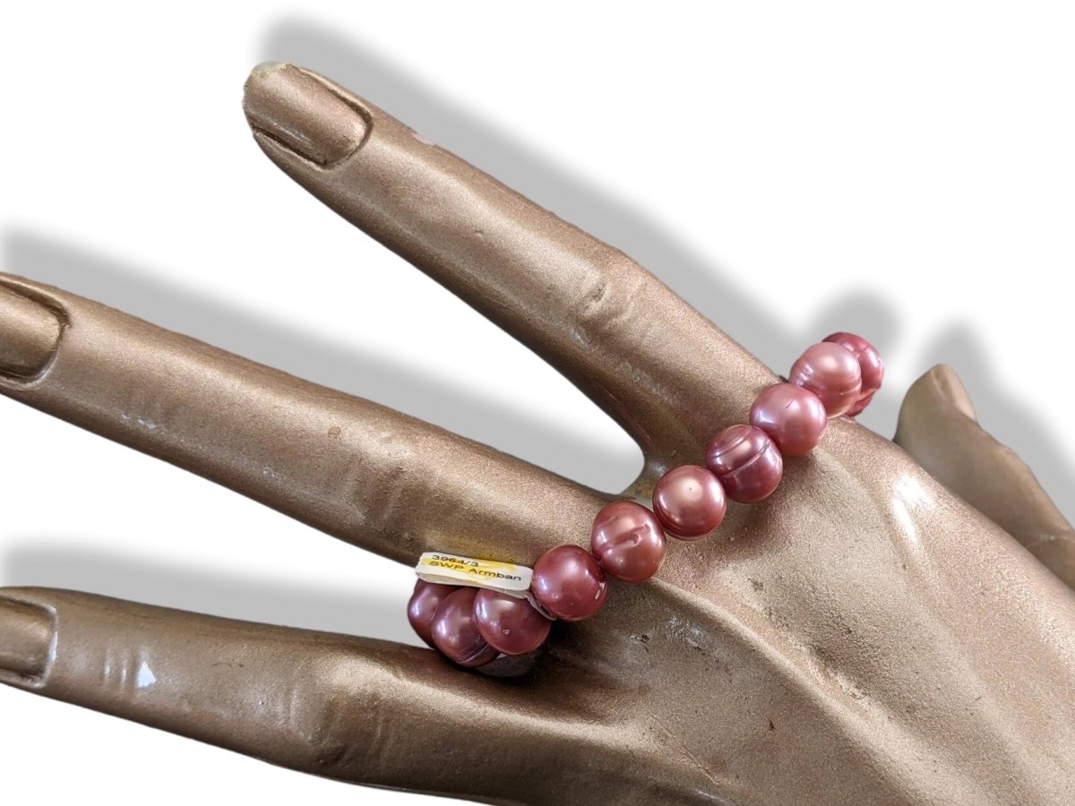 SWP Armband Dark Rose Natural Pearls Bracelet, NWT! - poupishop
