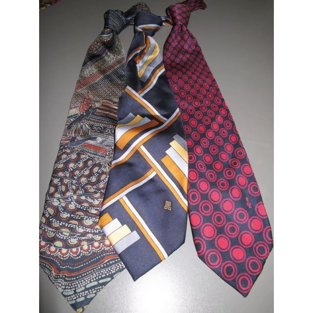 Ted Lapidus, Lanvin Vintage Lot of Ties - poupishop