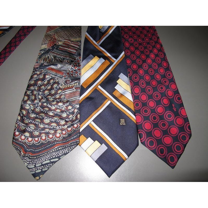 Ted Lapidus, Lanvin Vintage Lot of Ties - poupishop