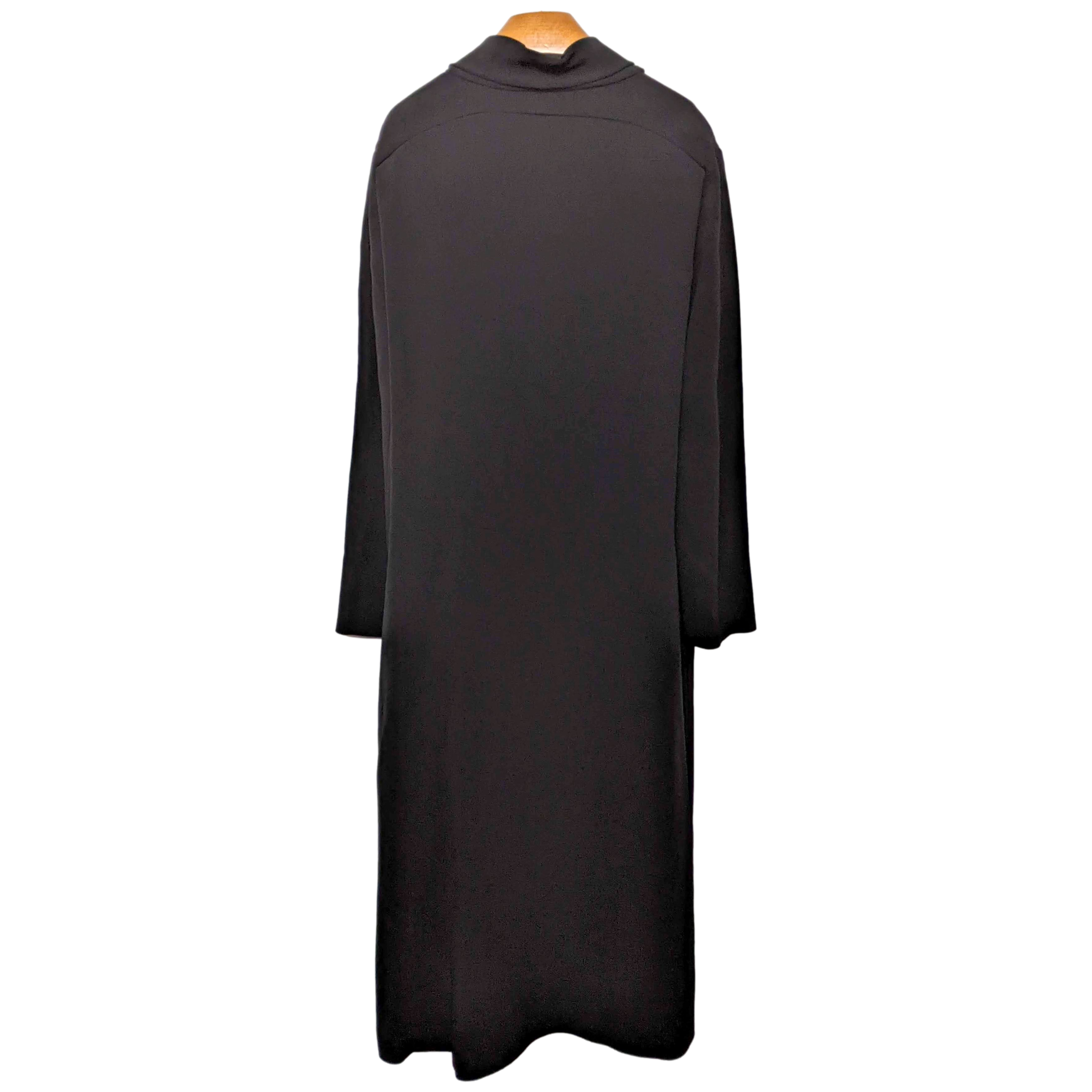 The Row Retro "Barbara" Black 3/4 Long Dress SzM