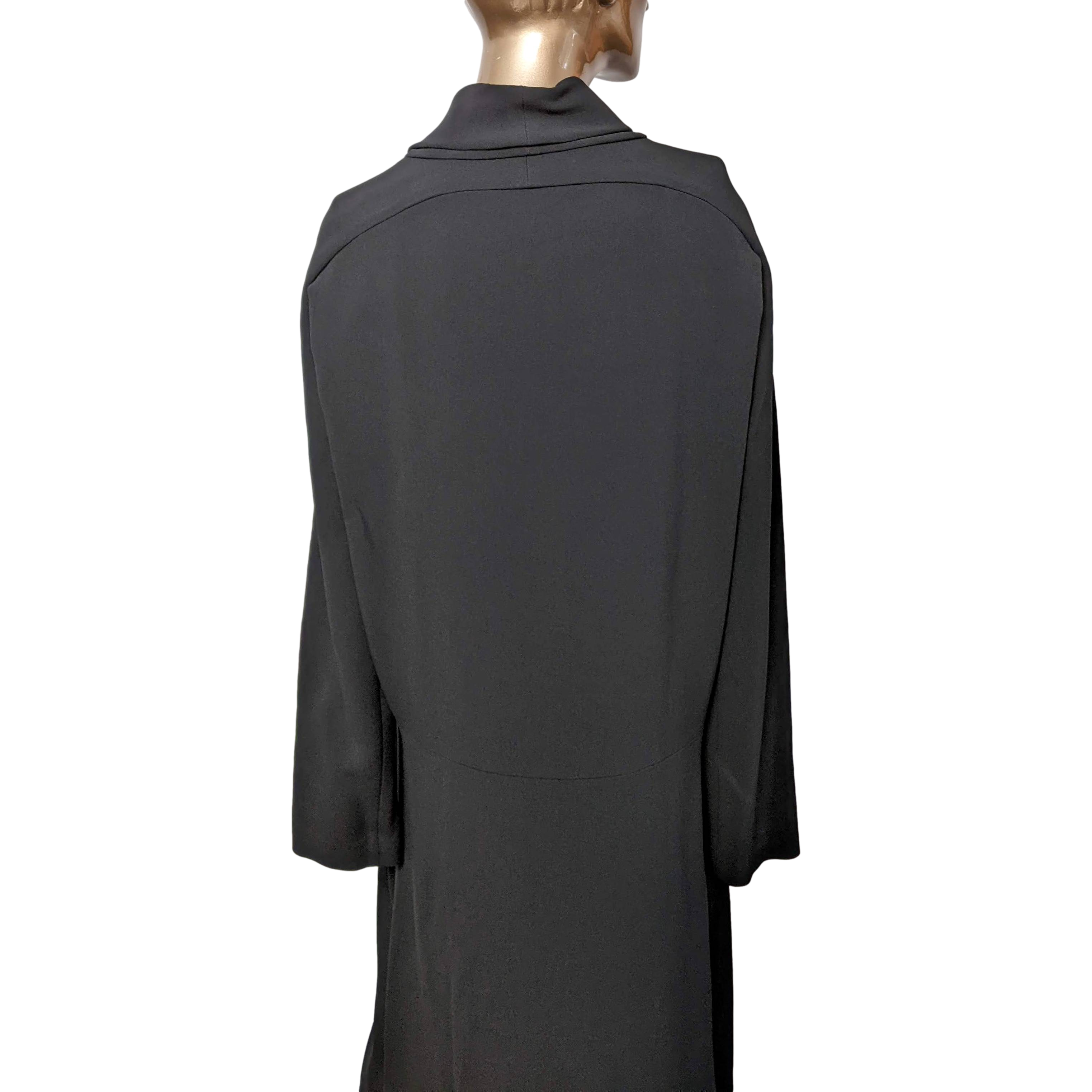 The Row Retro "Barbara" Black 3/4 Long Dress SzM