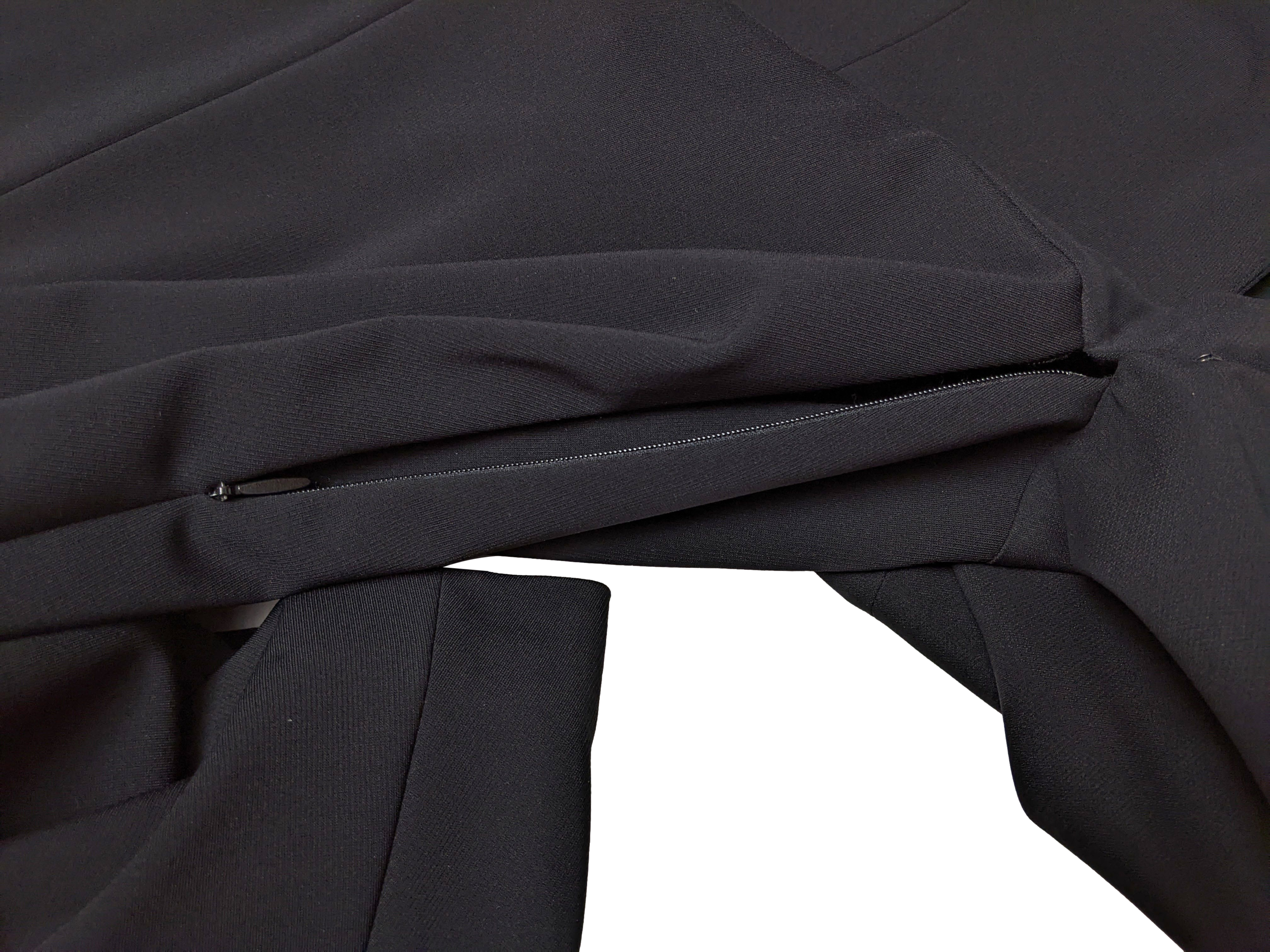 The Row Retro "Cobai" Black Long Dress Gown SzM