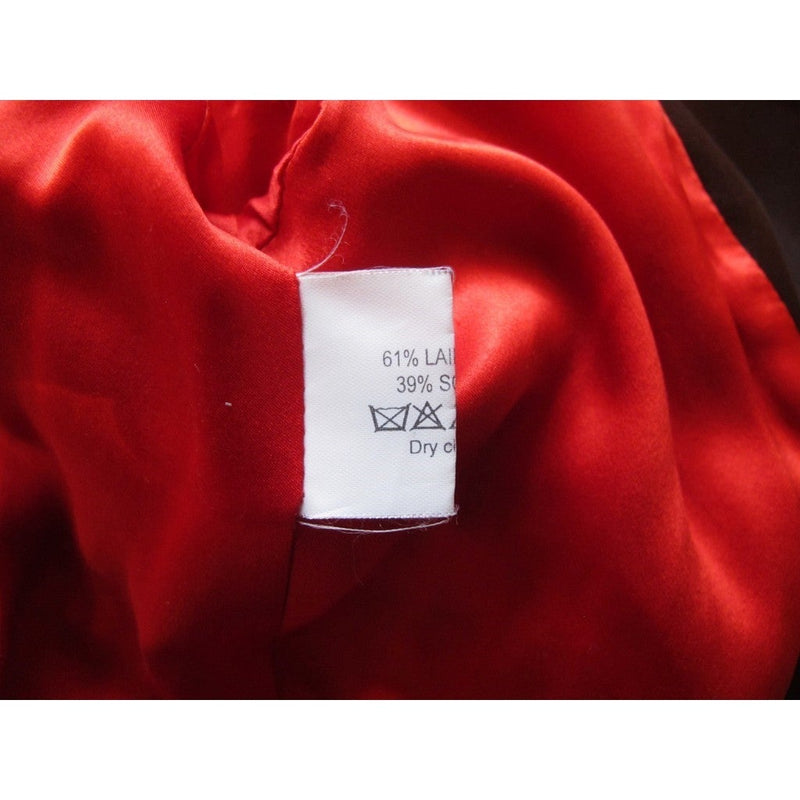 Thierry Mugler Couture 1980s Ebene/Geranium Satin Skirt Suit 2pc Sz40 - poupishop
