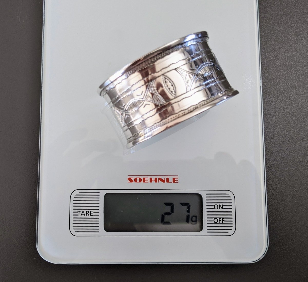 TOUAREG Vintage 1950-60s Cuff Bracelet in Sterling Silver - poupishop