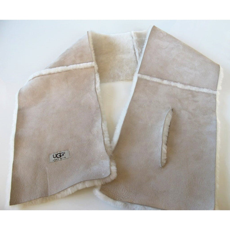 UGG Australia Winter Shearling Sheepskin Scarf Stole - poupishop