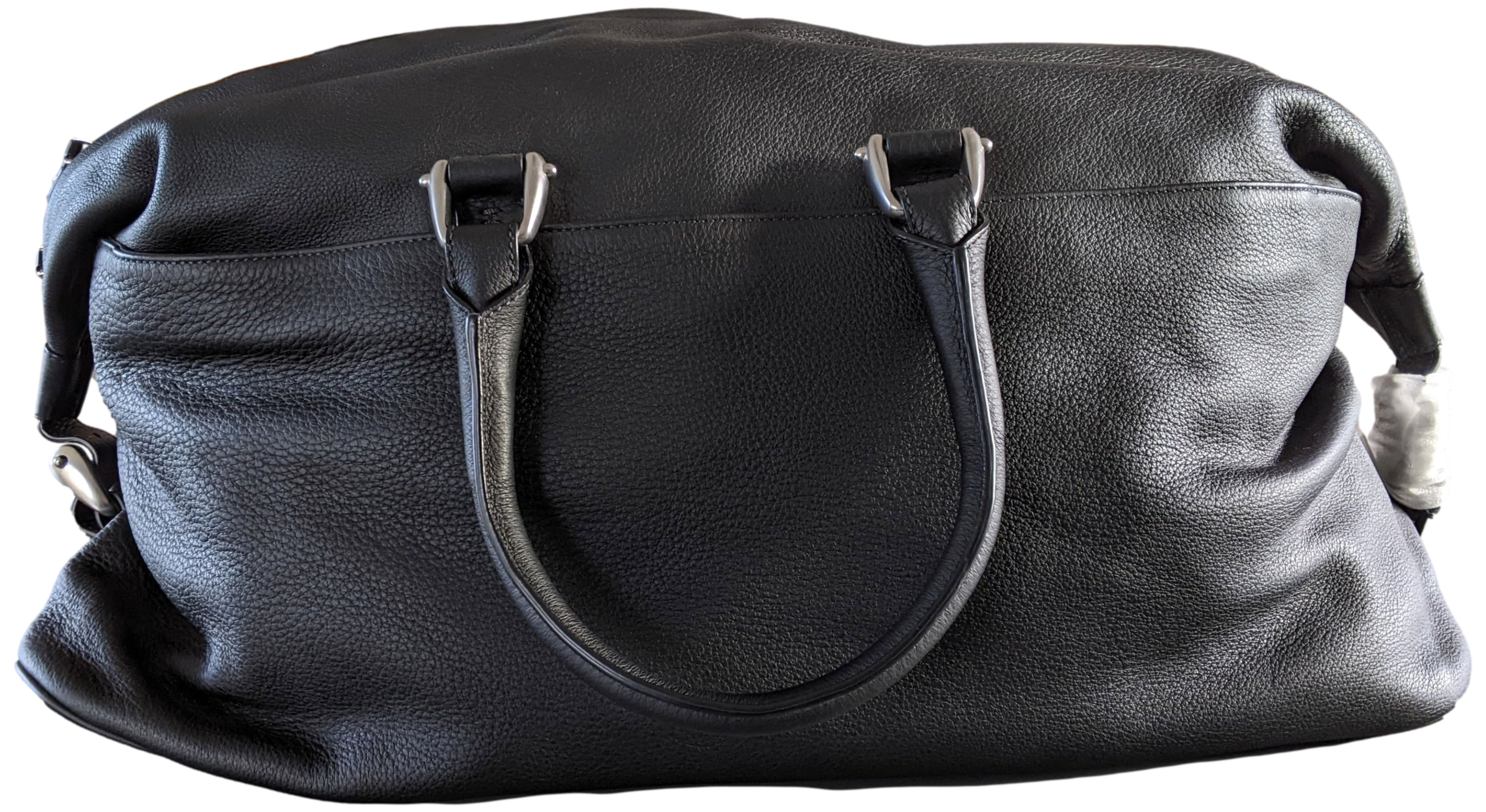 Van Astyn Noir Togo Calfskin Leather Travel Bag 57 cm