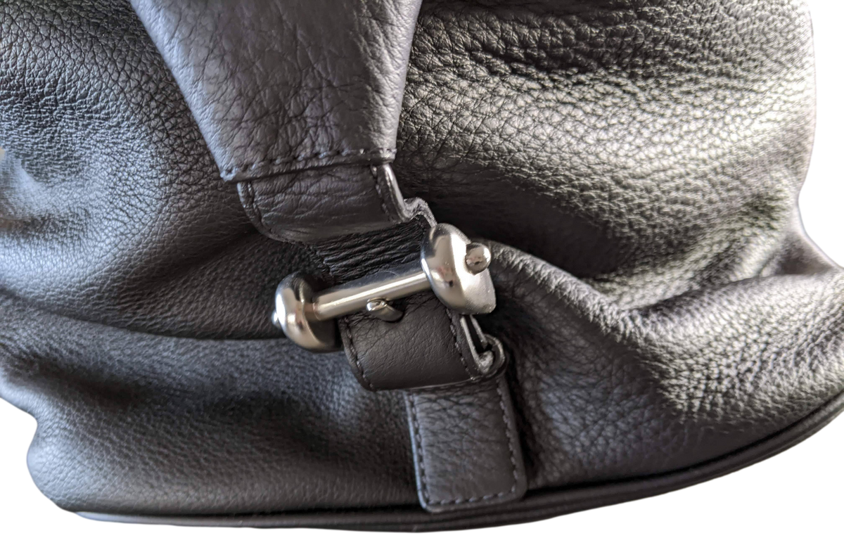 Van Astyn Noir Togo Calfskin Leather Travel Bag 57 cm