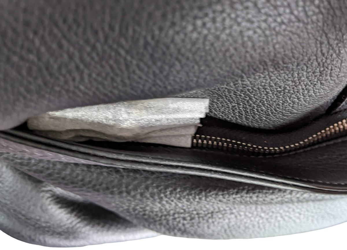 Van Astyn Noir Togo Calfskin Leather Travel Bag 57 cm