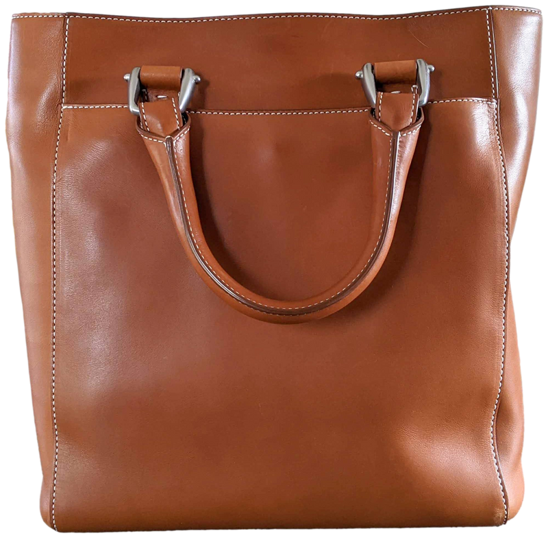 Van Astyn Noir Calfskin Leather Shopping Bag GM 38 cm, New with Dustbag,  Made in Switzerland!