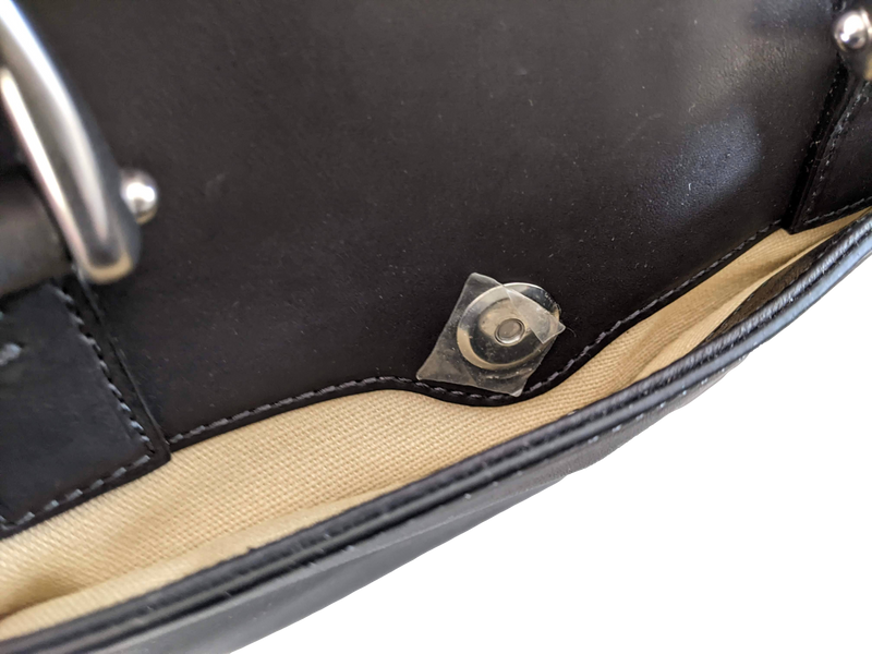 Van Astyn Noir Calfskin Leather Handbag Bag 30 cm