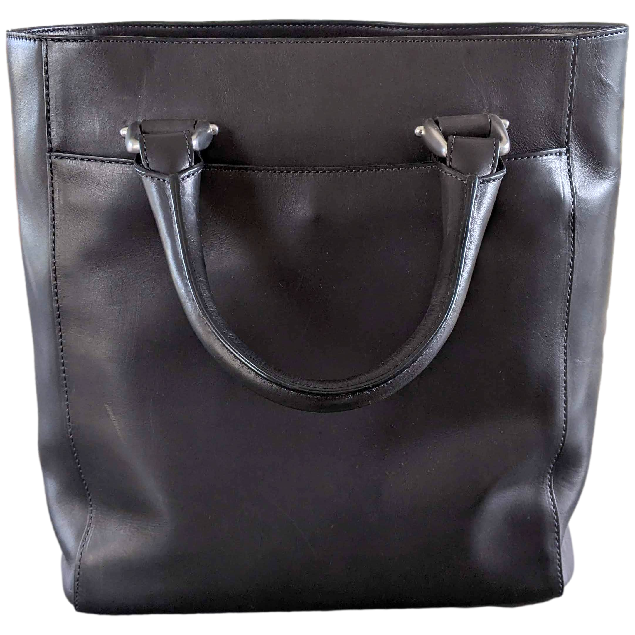 Van Astyn Noir Calfskin Leather Handbag Bag 30 cm