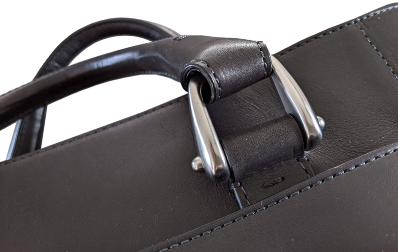 Van Astyn Noir Calfskin Leather Handbag Bag 30 cm