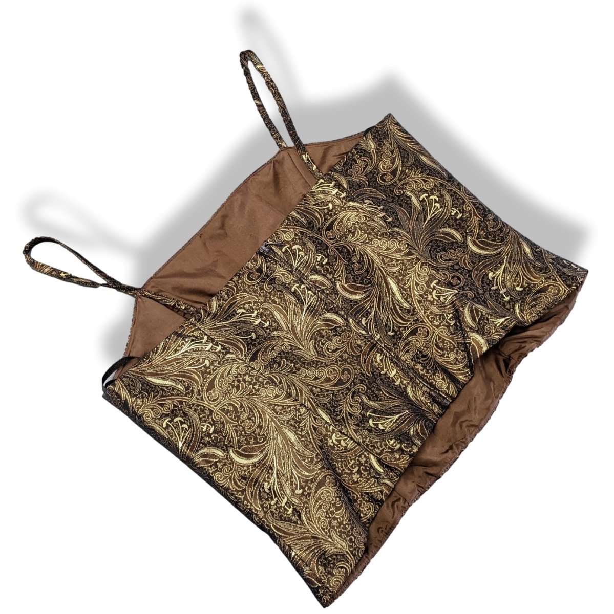 Vero Moda Gold/Brown Sparkling Evening Sleeveless Top, Lovely! - poupishop