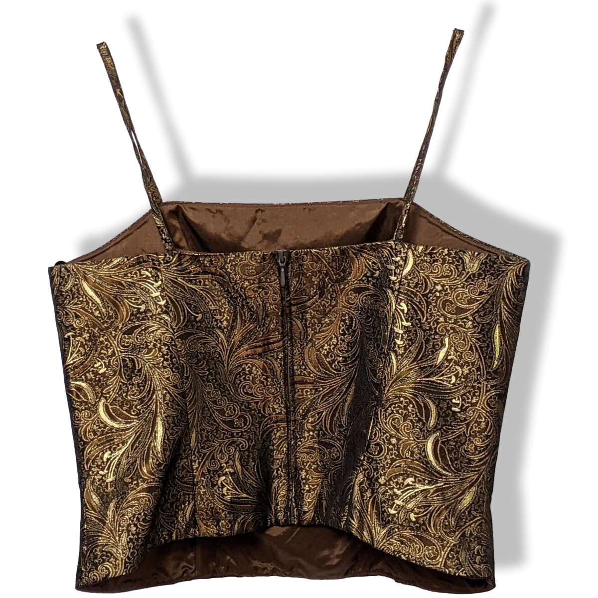 Vero Moda Gold/Brown Sparkling Evening Sleeveless Top, Lovely! - poupishop