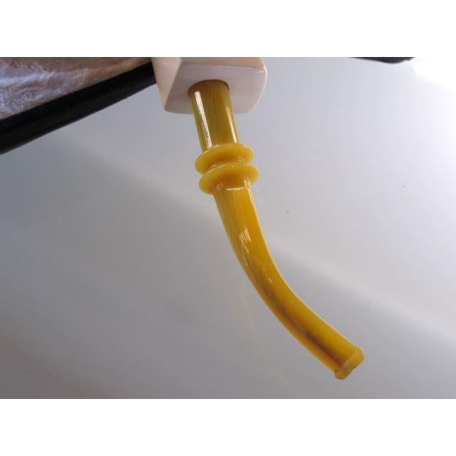 Vintage 1950s Carved Meerschaum Ecume Pipe in Case - poupishop
