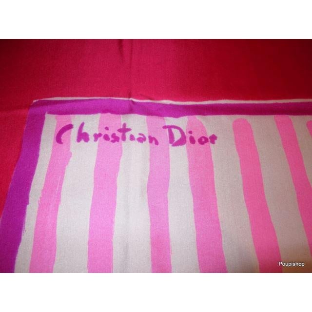 Yves Saint Laurent 1960 for Christian Dior Bonheur Silk Artist Scarf - poupishop