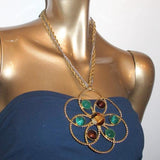 Yves Saint Laurent 1970s Haute Couture Huge Flower Necklace, Rare! - poupishop