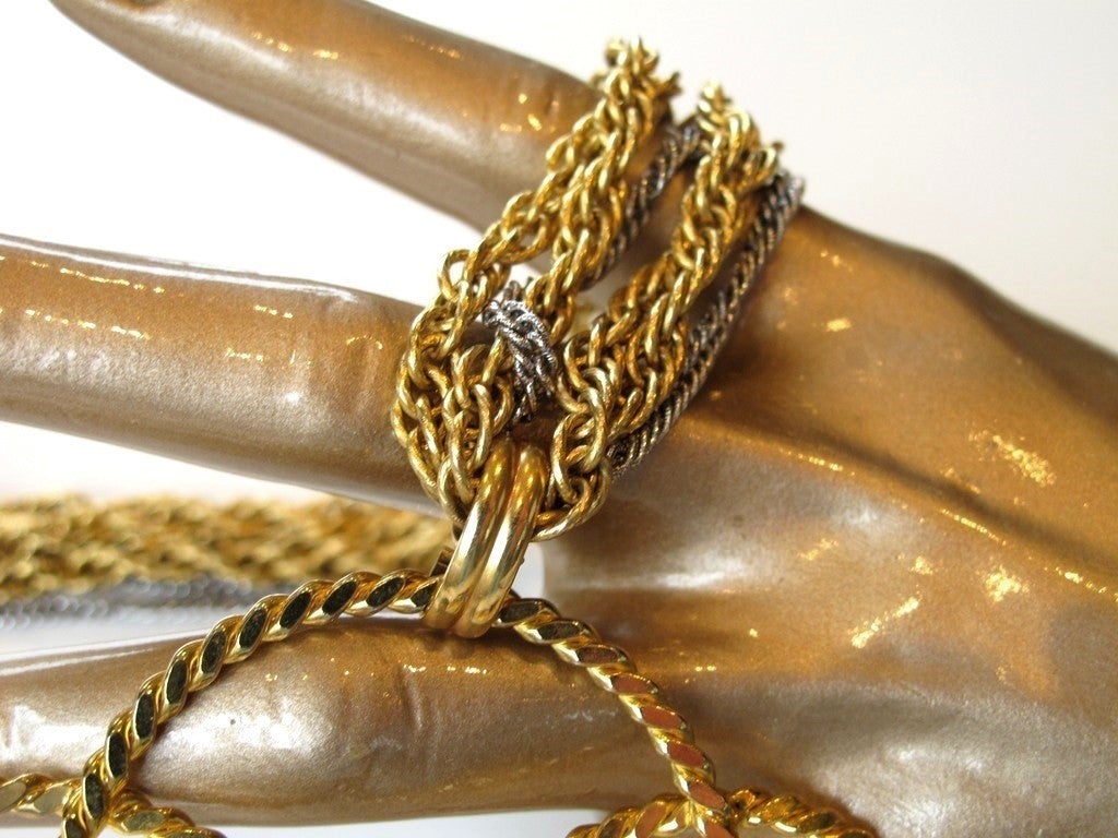 Yves Saint Laurent 1970s Haute Couture Huge Flower Necklace, Rare! - poupishop