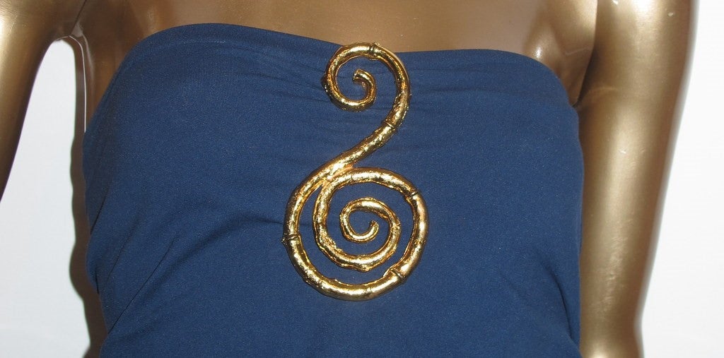 Yves Saint Laurent 1980s "Treble Staff" by Robert Goossens Pendant XXL! - poupishop