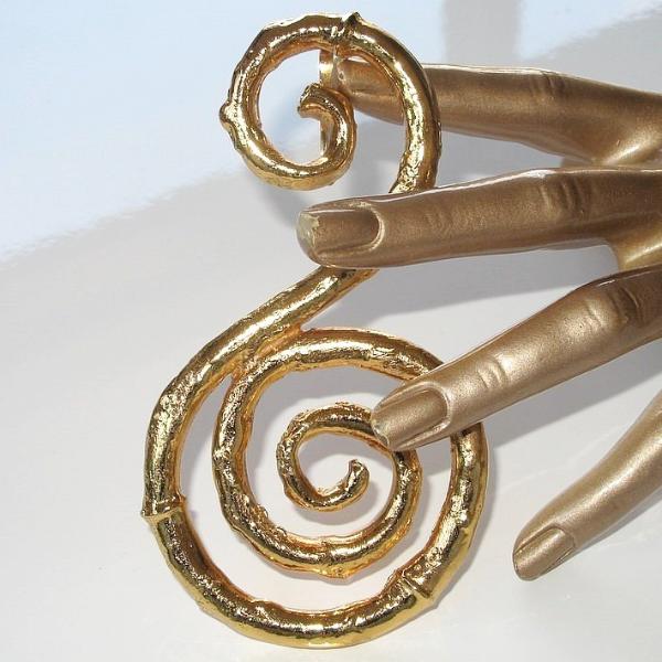 Yves Saint Laurent 1980s "Treble Staff" by Robert Goossens Pendant XXL! - poupishop