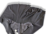 Yves Saint Laurent Couture Black 100% Wool Double Zip Coat Sz42, Retail $3380, NWT! - poupishop