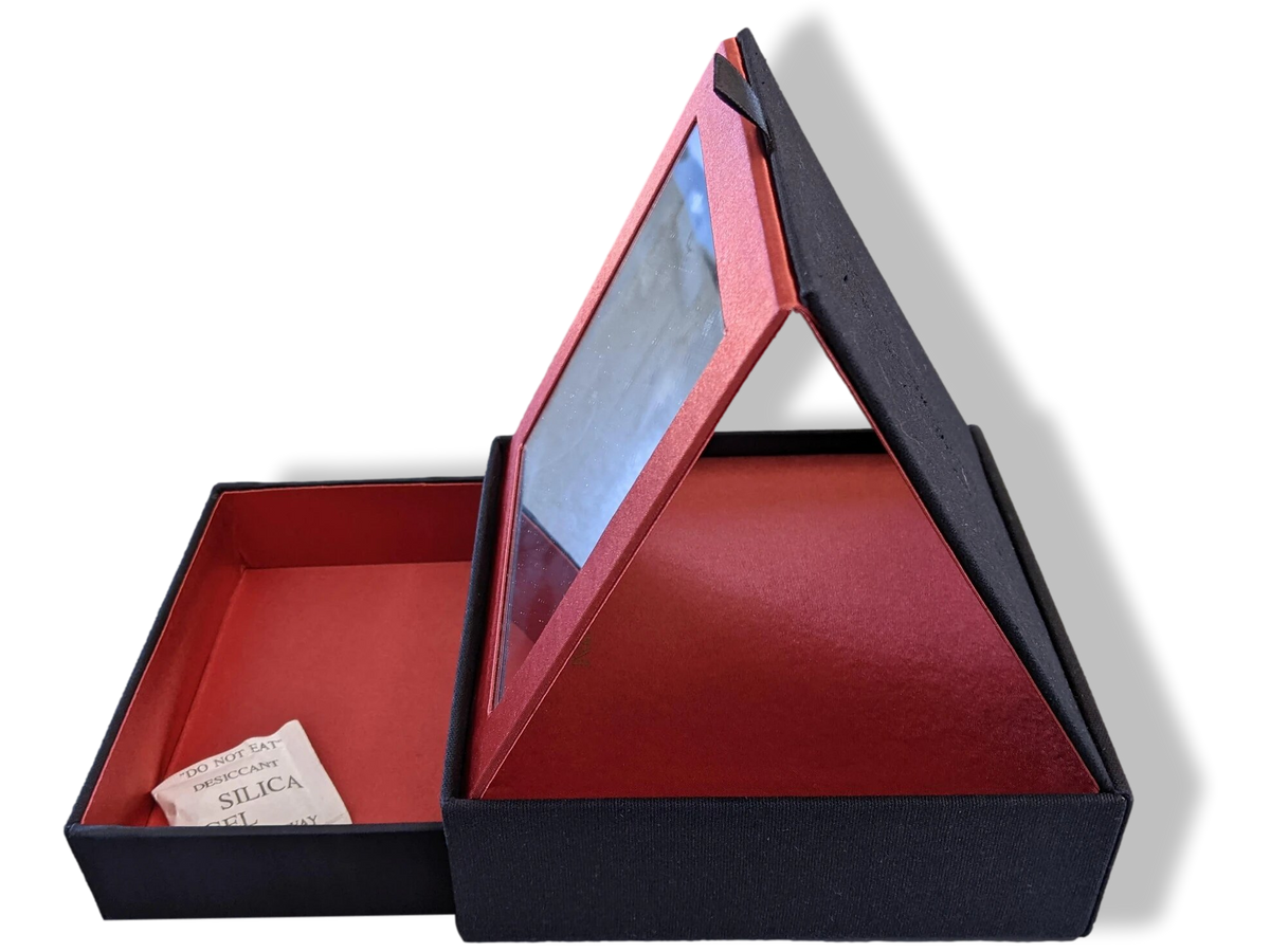 YVES SAINT LAURENT PARFUMS Black Suede Travel Jewels Cosmetic Box YSL with Mirror, New!