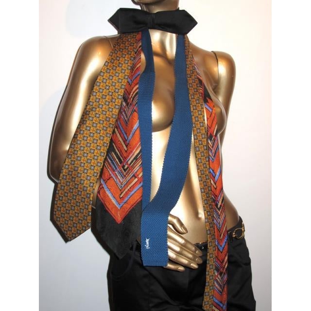 Yves Saint Laurent Vintage Lot of 3 Silk Ties - poupishop